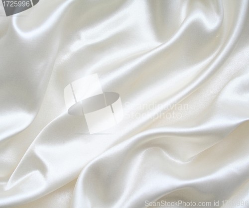 Image of Smooth elegant white silk