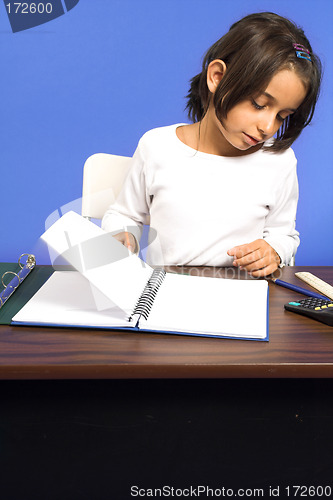 Image of little girl at school