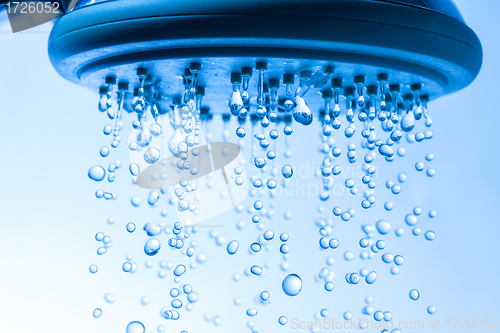 Image of Shower Head with Droplet Water