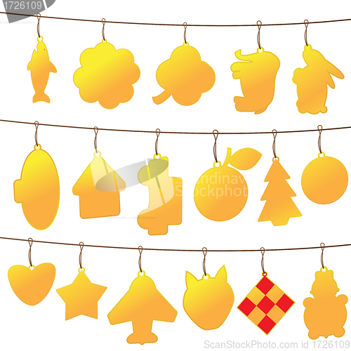 Image of Golden price tags