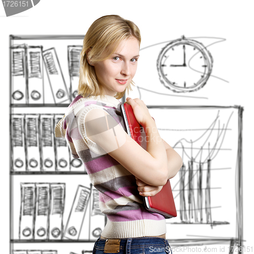 Image of Woman With Laptop