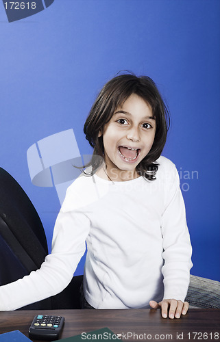 Image of little girl at school