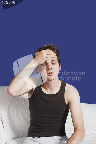 Image of man with headache