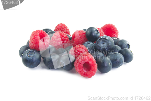 Image of Blueberries and raspberries