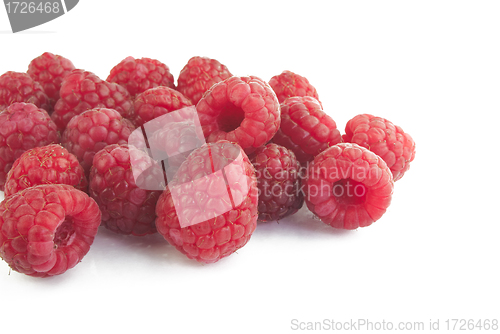 Image of Raspberries close up