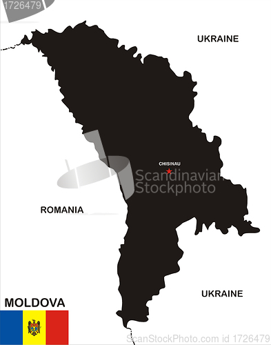 Image of moldova map