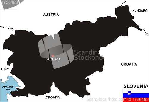 Image of slovenia map