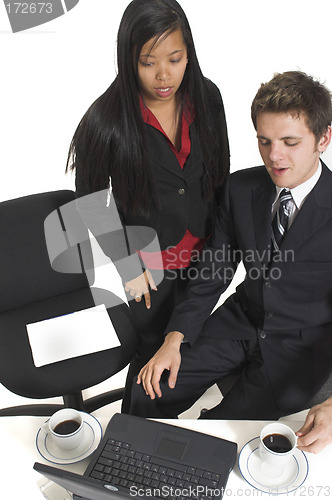 Image of business people talking