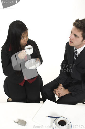 Image of business people talking