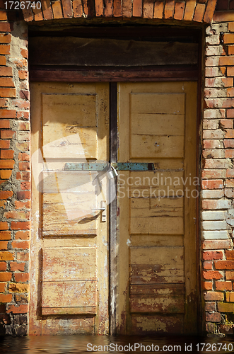 Image of old wooden door