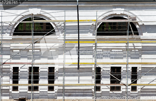 Image of building in the scaffolding