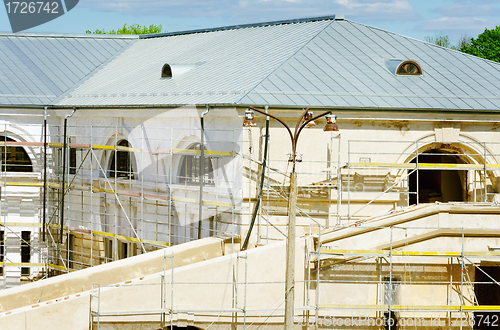 Image of building in the scaffolding