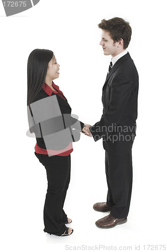 Image of business people shaking hands