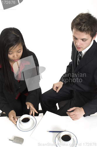Image of business people talking