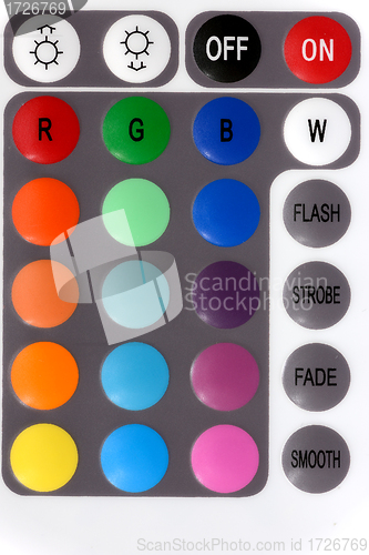 Image of colorful buttons