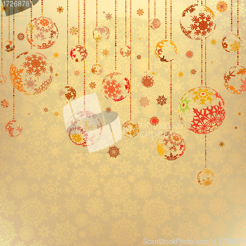 Image of Vintage merry christmas and happy new year. EPS 8