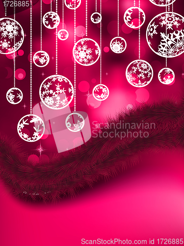 Image of Elegant purple christmas background. EPS 8