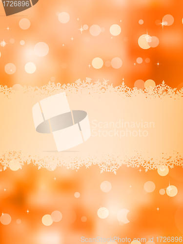 Image of Gold christmas background with copy space. EPS 8