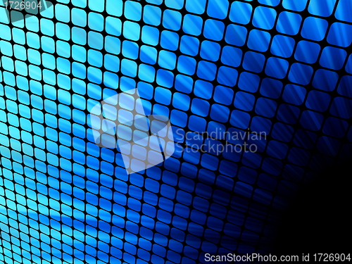 Image of Blue rays light 3D mosaic. EPS 8