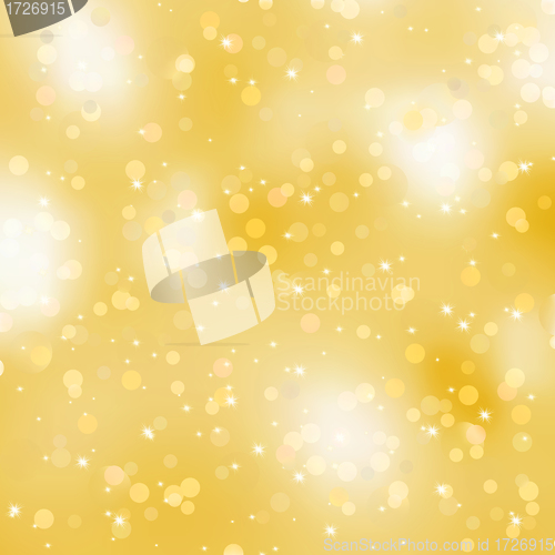 Image of Glittery gold Christmas background. EPS 8