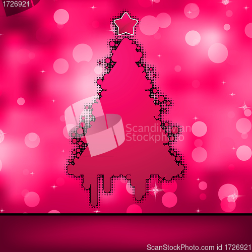 Image of Christmas card template. EPS 8