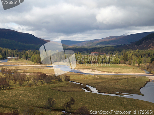 Image of River Dee area, west of Braemar, Scotland.