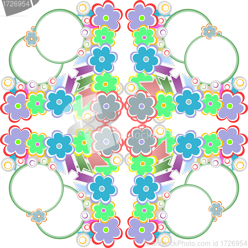 Image of Seamless wallpaper flower pattern