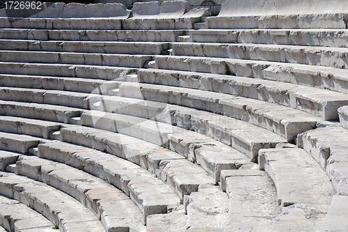 Image of Closeup Ancient Theater in Plovdiv