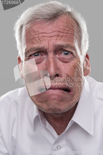 Image of Frightened old man