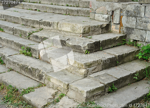 Image of The angle of the stone stairs