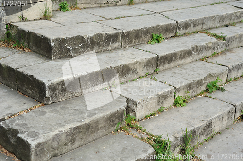 Image of The angle of the stone stairs