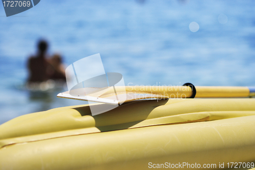 Image of yellow boat