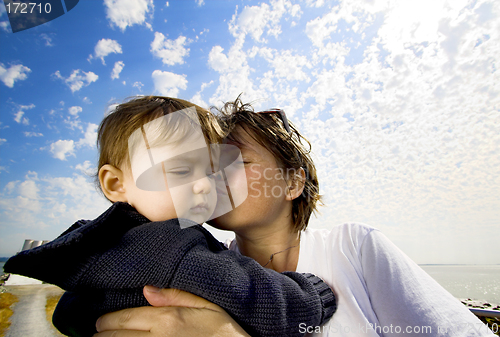 Image of mother and son portrait