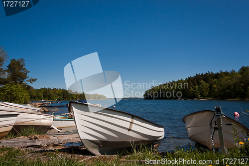 Image of boats on beach