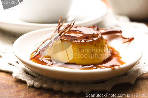 Image of Delicious creme caramel dessert 