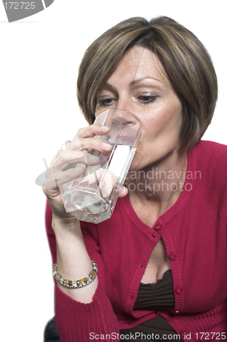 Image of woman drinking water
