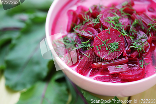 Image of beet soup