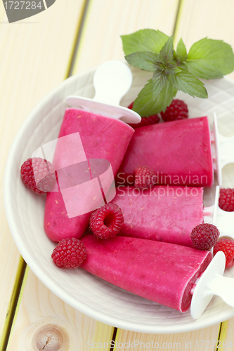 Image of raspberry ice creams