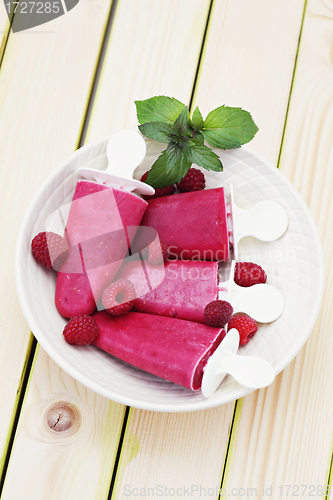 Image of raspberry ice creams