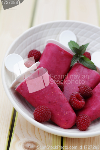 Image of raspberry ice creams