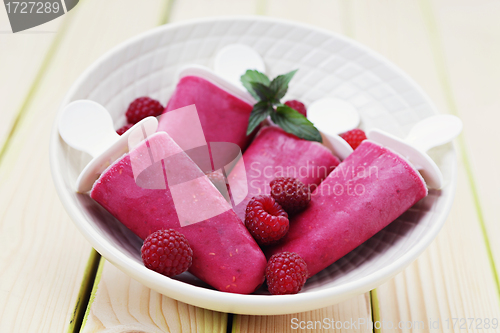 Image of raspberry ice creams