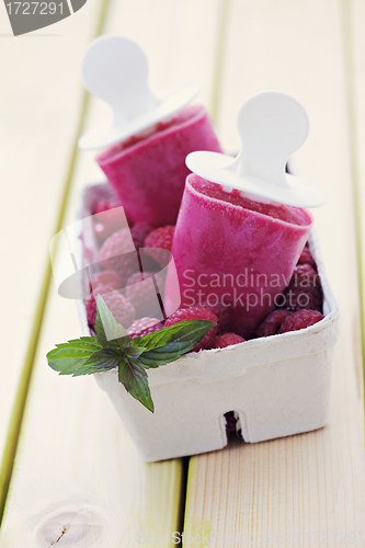 Image of raspberry ice creams