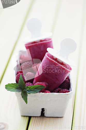 Image of raspberry ice creams