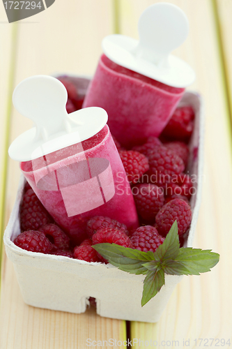 Image of raspberry ice creams