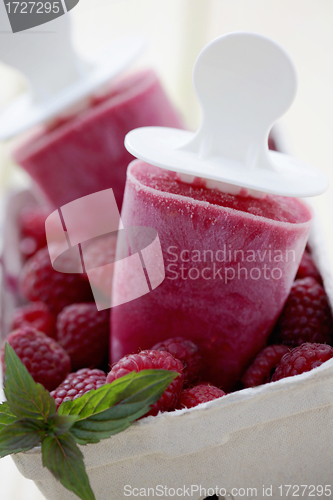 Image of raspberry ice creams