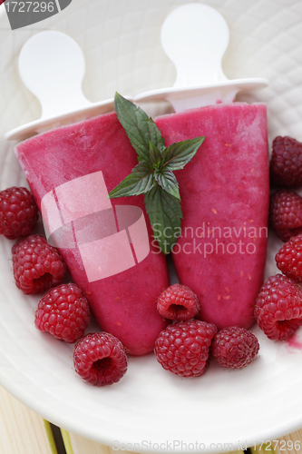 Image of raspberry ice creams