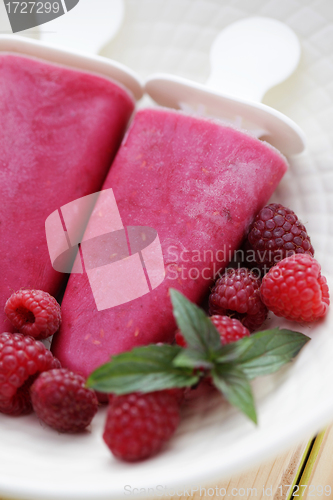 Image of raspberry ice creams