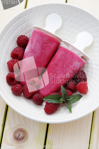 Image of raspberry ice creams