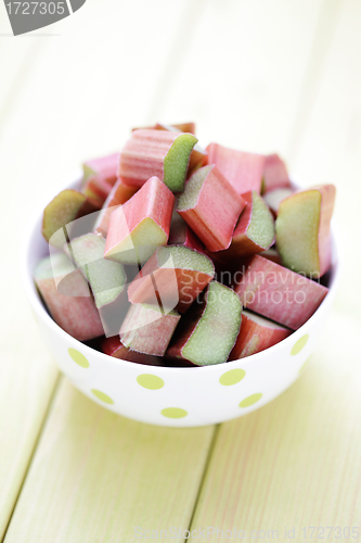 Image of fresh rhubarb