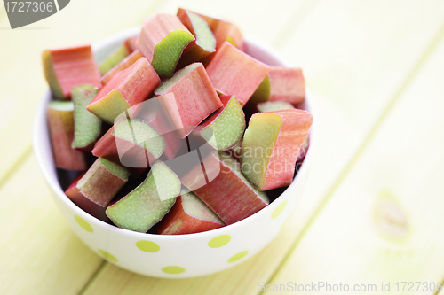 Image of fresh rhubarb